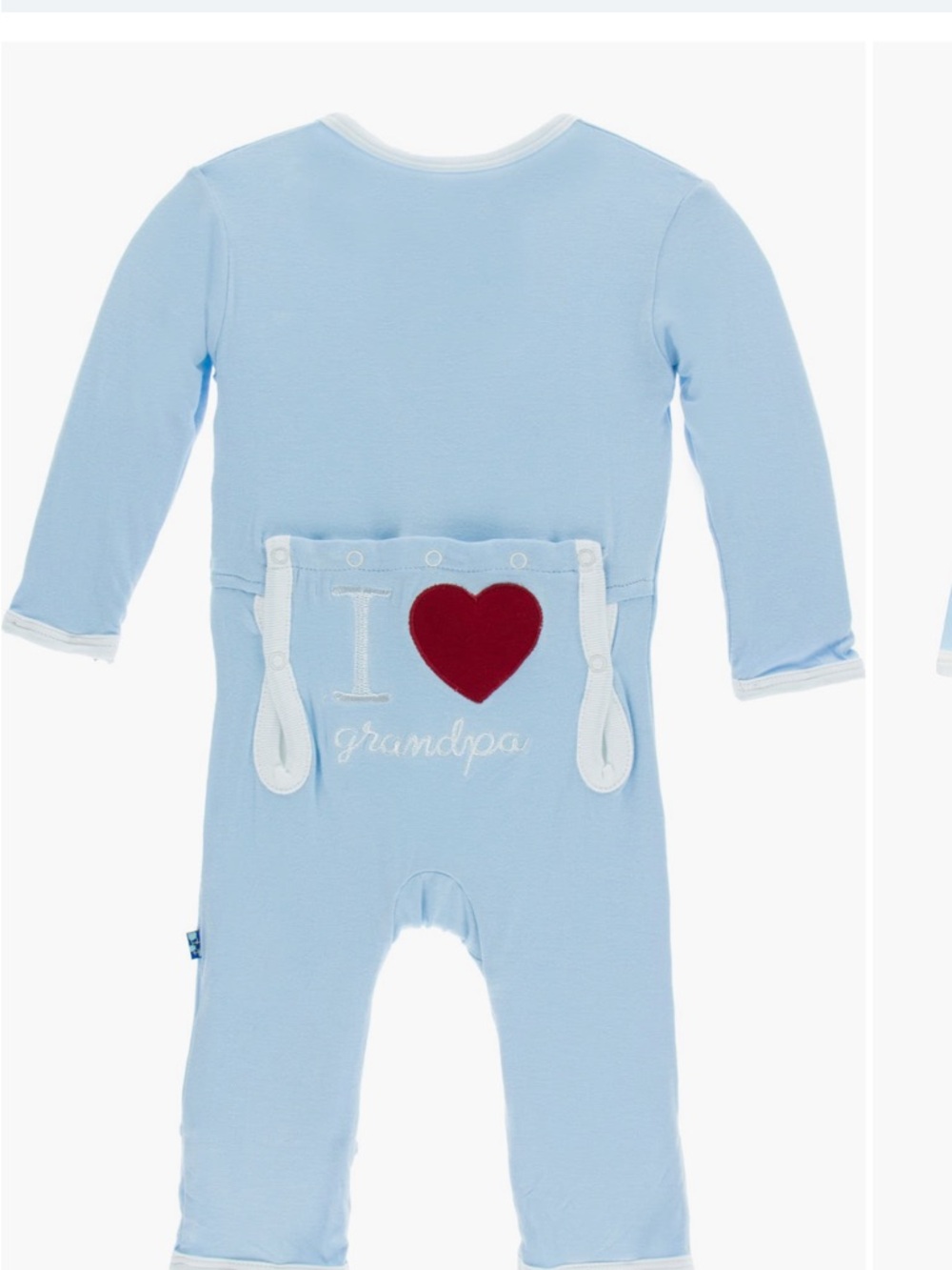 Kickee pants I love Grandpa light blue 0-3 months